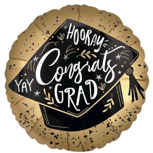 Balloon - Foil Satin Grad Achievement Foil Balloon 45cm Each
