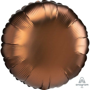 Balloon - Foil Satin Luxe Cocoa Circle Foil Balloon 45cm Each