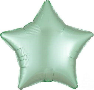 Balloon - Foil Satin Luxe Mint Green Star Foil Balloon 45cm Each