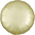 Satin Luxe Pastel Yellow Circle Foil Balloon 45cm Each