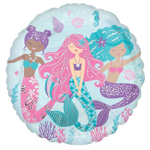 Balloon - Foil Shimmering Mermaid Foil Balloon 45cm Each