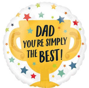 Balloon - Foil Simply the Best #1 Dad Foil Balloon 45cm Each