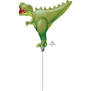 Balloon - Foil T-Rex Dinosaur Mini Shape Foil Balloon Each