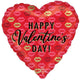 Balloon - Foil Valentine Kisses Foil Balloon 45cm Each