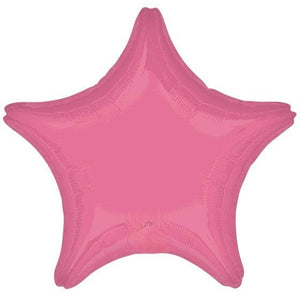 Balloon - Foil Vibrant Pink Star Foil Balloon 45cm Each