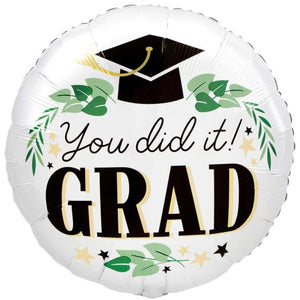 Balloon - Foil You did it GRAD Ivy Satin Foil Balloon 45cm Each