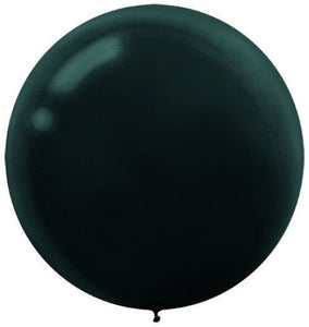 Balloon - Plain Latex Black Latex Balloons 60cm 4pk