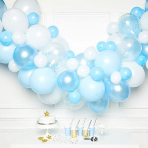 Balloon - Plain Latex Blue Balloon Garland Kit with 70 Balloons