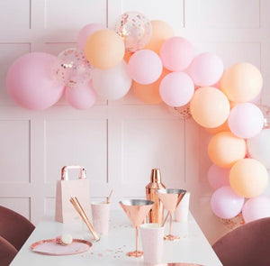 Balloon - Plain Latex Blush Hen Balloon Arch