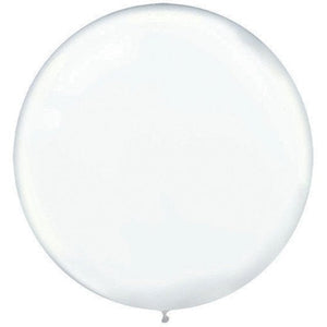 Balloon - Plain Latex Clear Latex Balloons 60cm 4pk