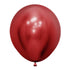 Crystal Reflex Red Latex Balloons 60cm 3pk