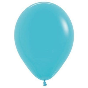 Balloon - Plain Latex Fashion Caribbean Blue Latex Balloons 30cm 50pk