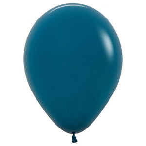 Balloon - Plain Latex Fashion Deep Teal Latex Balloons 30cm 25pk