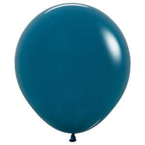 Balloon - Plain Latex Fashion Deep Teal Latex Balloons 45cm 6pk