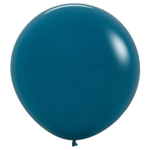 Balloon - Plain Latex Fashion Deep Teal Latex Balloons 60cm 10pk