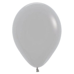 Balloon - Plain Latex Fashion Grey Latex Balloons 30cm 50pk