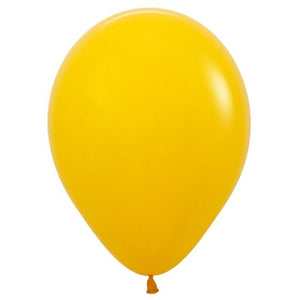 Balloon - Plain Latex Fashion Honey Yellow Latex Balloons 30cm 50pk