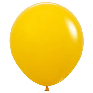 Balloon - Plain Latex Fashion Honey Yellow Latex Balloons 45cm 6pk