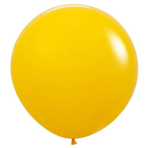 Balloon - Plain Latex Fashion Honey Yellow Latex Balloons 60cm 3pk