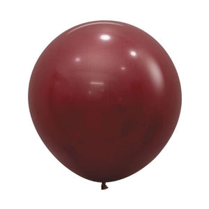 Balloon - Plain Latex Fashion Merlot Latex Balloons 60cm 3pk