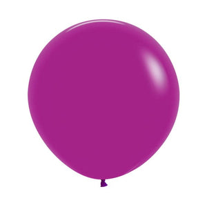 Balloon - Plain Latex Fashion Purple Orchid Latex Balloons 60cm 3pk