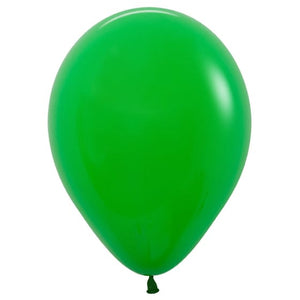 Balloon - Plain Latex Fashion Shamrock Green Latex Balloons 30cm 25pk