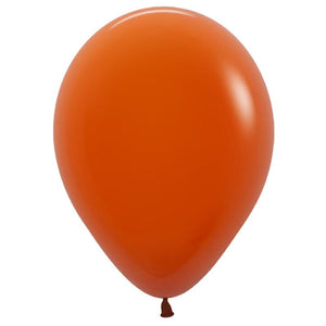 Balloon - Plain Latex Fashion Sunset Orange Latex Balloons 30cm 50pk