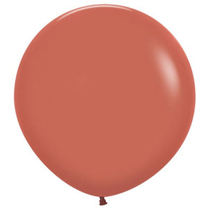 Balloon - Plain Latex Fashion Terracotta Latex Balloons 60cm 3pk