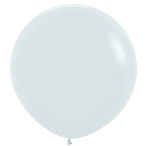 Balloon - Plain Latex Fashion White Latex Balloons 60cm 10pk