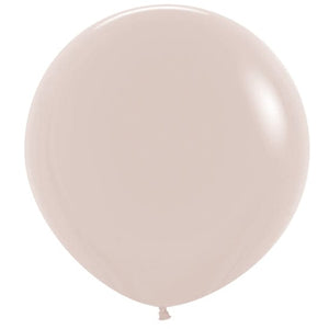 Balloon - Plain Latex Fashion White Sand Latex Balloons 60cm 10pk