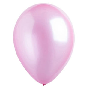 Balloon - Plain Latex Metallic Baby Pink Latex Balloons 30cm 200pk