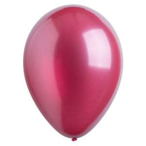 Balloon - Plain Latex Metallic Burgundy Latex Balloons 30cm Bulk Pack 200CT
