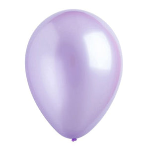 Balloon - Plain Latex Metallic Lavender Latex Balloons 30cm 200pk