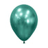 Metallic Reflex Aurora Green Latex Balloons 30cm 50pk