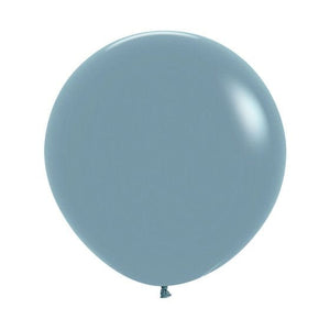 Balloon - Plain Latex Pastel Dusk Blue Latex Balloons 60cm 10pk