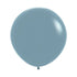 Pastel Dusk Blue Latex Balloons 60cm 3pk