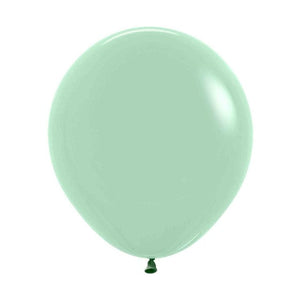 Balloon - Plain Latex Pastel Dusk Green Tea Latex Balloons 45cm 6pk