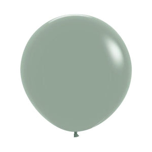 Balloon - Plain Latex Pastel Dusk Laurel Green Latex Balloons 60cm 3pk