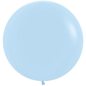 Balloon - Plain Latex Pastel Matte Blue Latex Balloons 60cm 10pk