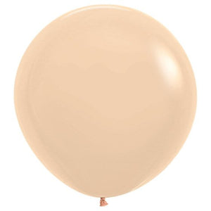 Balloon - Plain Latex Pastel Matte Malibu Peach Latex Balloons 60cm 3pk