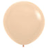 Pastel Matte Malibu Peach Latex Balloons 60cm 3pk