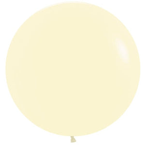 Balloon - Plain Latex Pastel Matte Yellow Latex Balloons 60cm 10pk