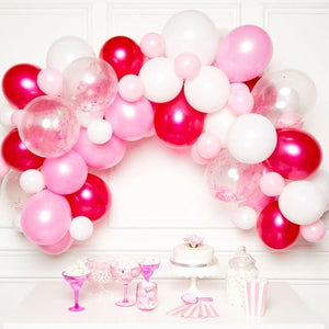 Balloon - Plain Latex Pink Balloon Garland Kit with 70 Balloons