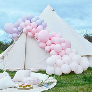 Balloon - Plain Latex Purple & Pink Large Balloon Arch