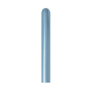 Balloon - Plain Latex Silk Arctic Blue Latex Balloons 260T 50pk