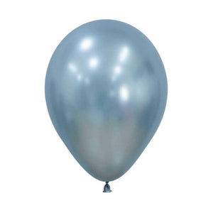 Balloon - Plain Latex Silk Arctic Blue Latex Balloons 30cm 25pk