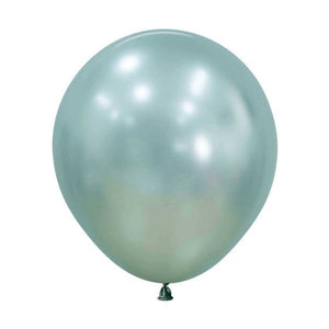 Balloon - Plain Latex Silk Cool Mint Latex Balloons 45cm 6pk