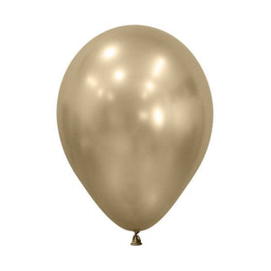 Balloon - Plain Latex Silk Gold Dust Latex Balloons 30cm 50pk