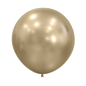 Balloon - Plain Latex Silk Gold Dust Latex Balloons 60cm 3pk