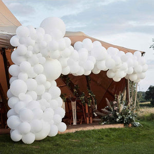 Balloon - Plain Latex White Balloon Arch